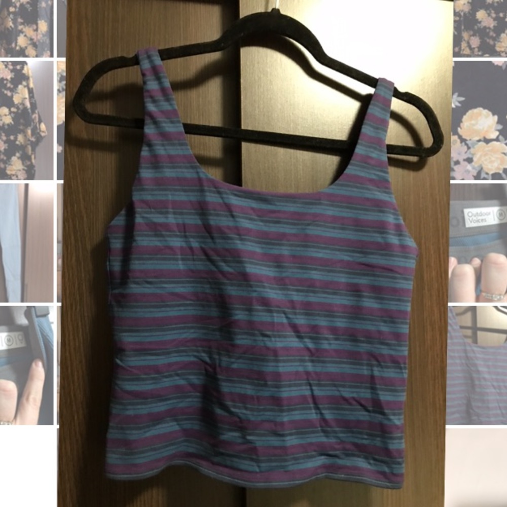 Outdoor Voices scoop back workout top